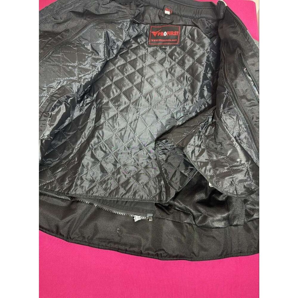 ProFirst Riding Jacket L Armor Black Gray Red Protective New - Picture 9 of 9